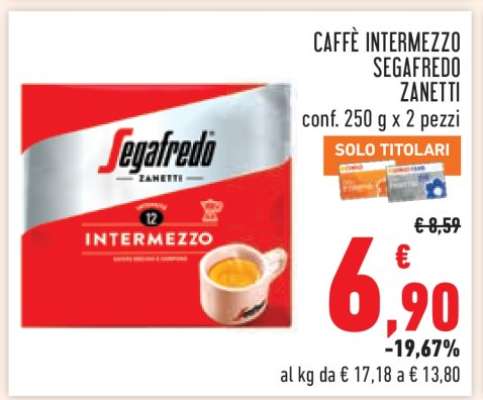 CAFFÈ INTERMEZZO SEGAFREDO ZANETTI