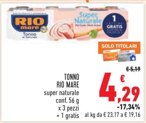 Tonno Rio Mare Super Naturale