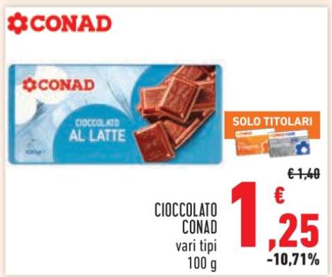 Cioccolato Conad