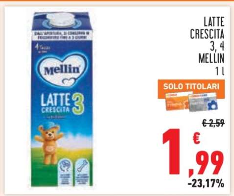 Latte Crescita 3, 4 Mellin