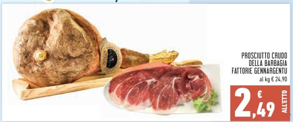 PROSCIUTTO CRUDO DELLA BARBAGIA FATTORIE GENNARGENTU