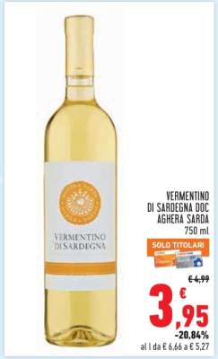 Vermentino di Sardegna DOC Aghera Sarda