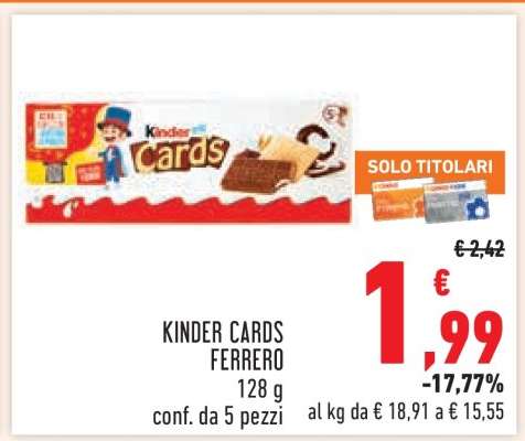 KINDER CARDS FERRERO