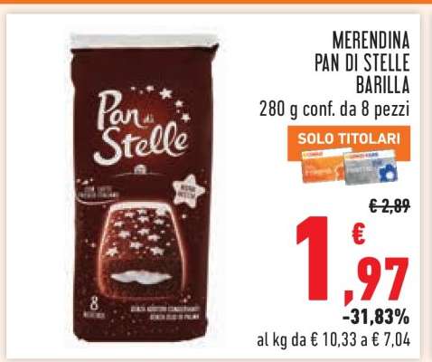Merendina Pan di Stelle Barilla