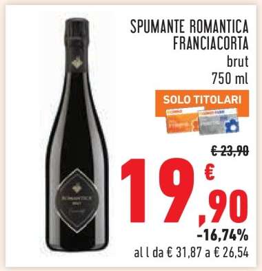 SPUMANTE ROMANTICA FRANCIACORTA brut