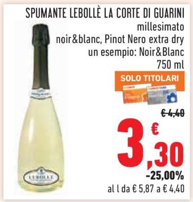 SPUMANTE LEBOLLÈ LA CORTE DI GUARINI