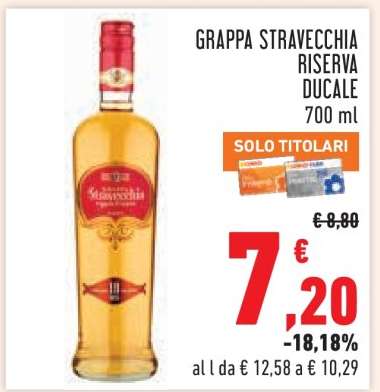 GRAPPA STRAVECCHIA RISERVA DUCALE