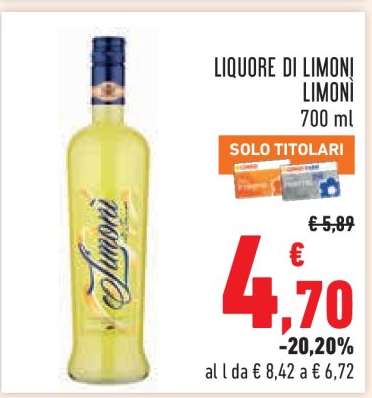 LIQUORE DI LIMONI LIMONI