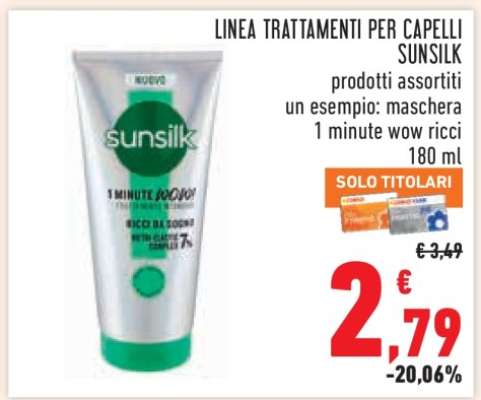 LINEA TRATTAMENTI PER CAPELLI SUNSILK