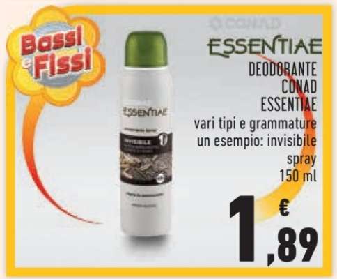 Deodorante CONAD Essentiae