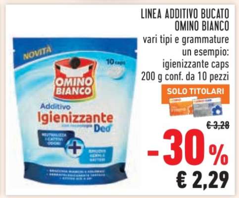 LINEA ADDITIVO BUCATO OMINO BIANCO