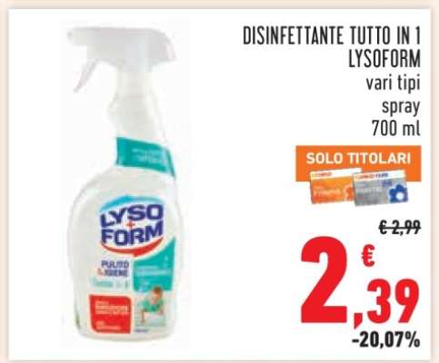 Disinfettante Tutto in 1 Lysoform