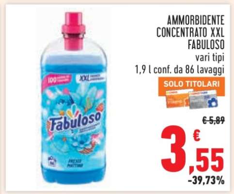 Ammorbidente Concentrato XXL Fabuloso