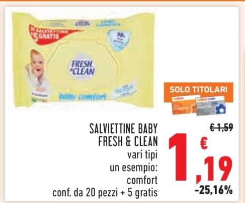 SALVIETTINE BABY FRESH & CLEAN