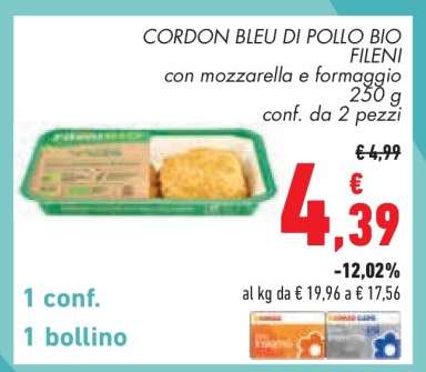 CORDON BLEU DI POLLO BIO FILENI