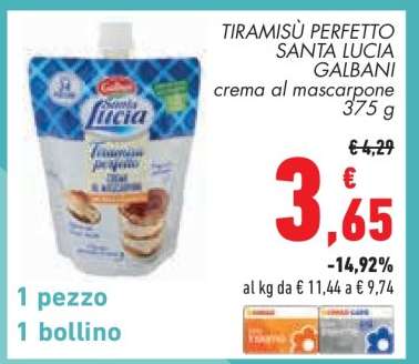 TIRAMISÙ PERFETTO SANTA LUCIA GALBANI