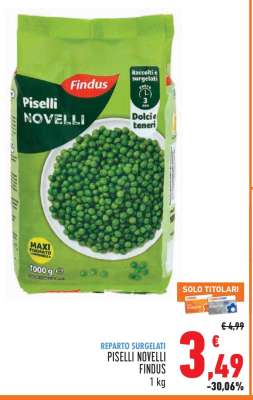 Piselli Novelli Findus