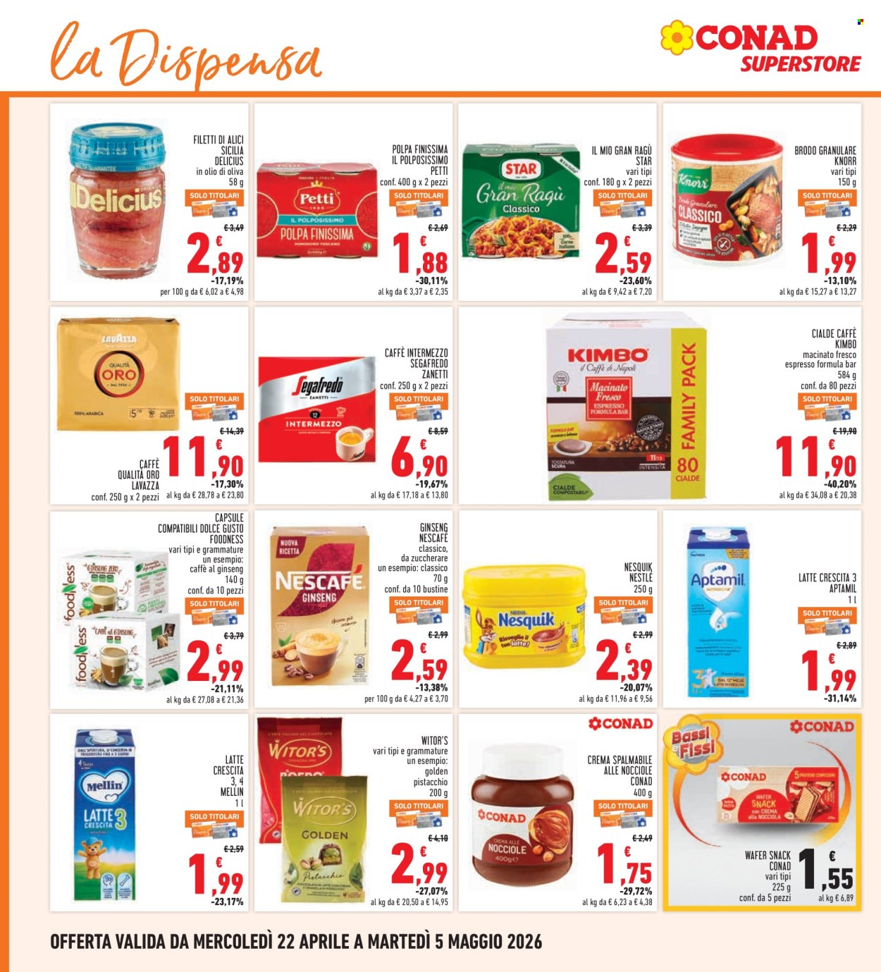 Volantino Conad - 22/4/2026 - 5/5/2026. Pagina 22