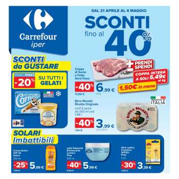 Volantino Carrefour - 21/4/2026 - 4/5/2026.