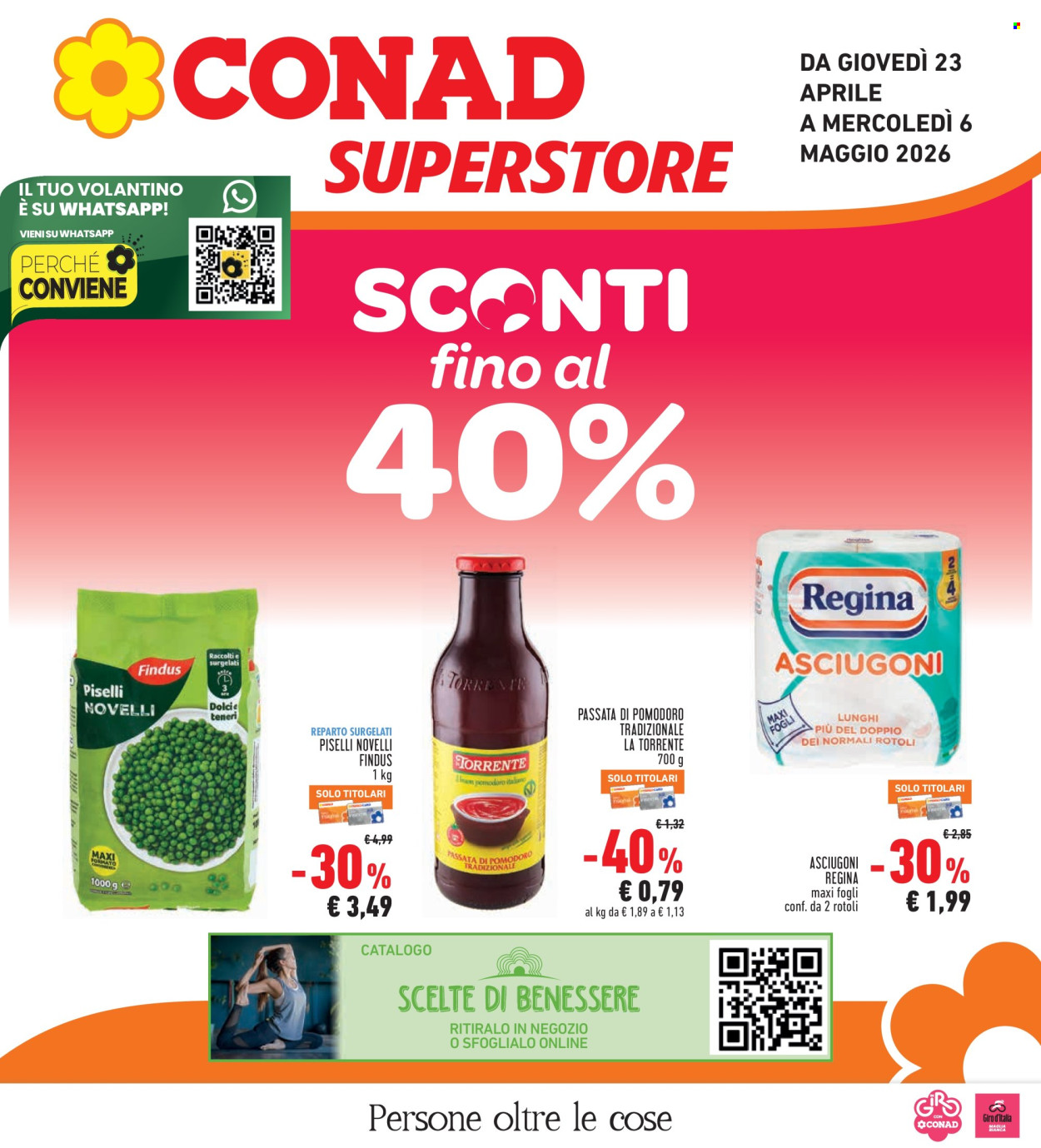 Volantino Conad Superstore - 23/4/2026 - 6/5/2026. Pagina 1