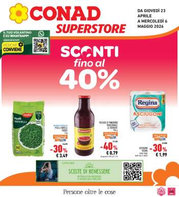 Volantino Conad Superstore - 23/4/2026 - 6/5/2026.