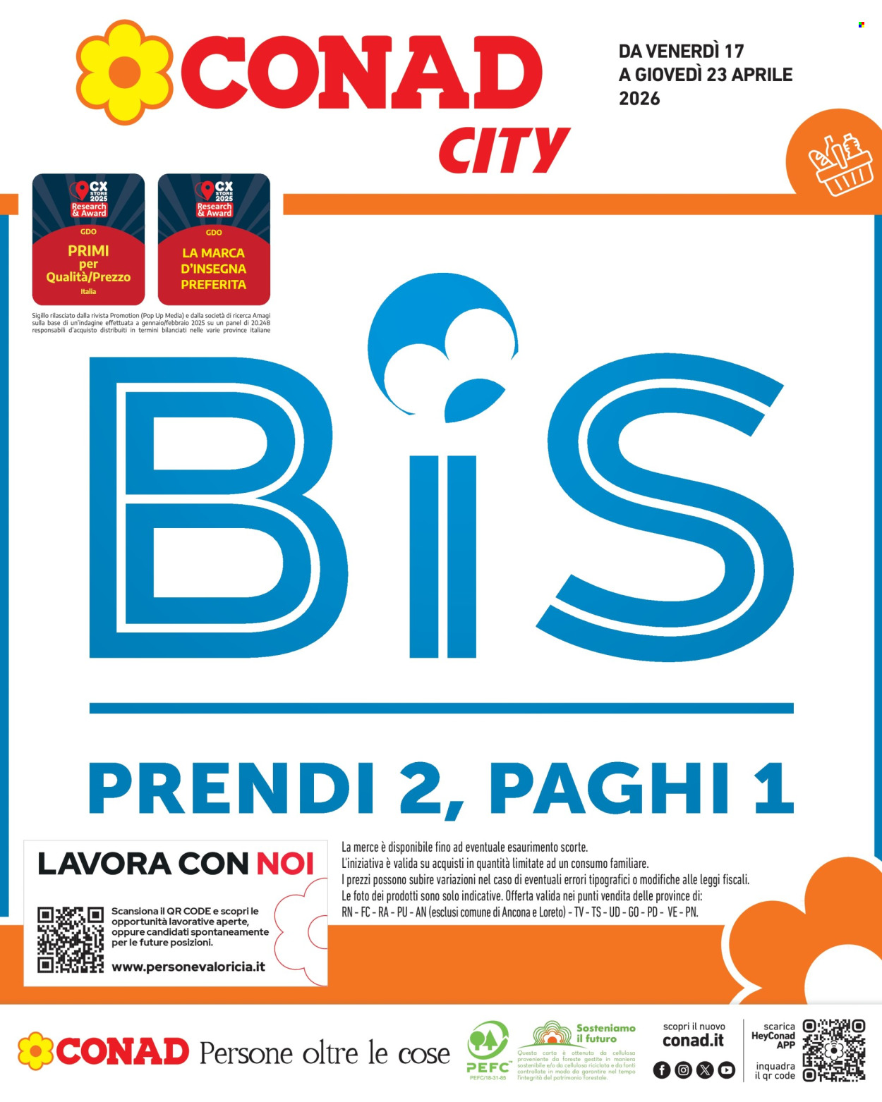 Volantino Conad - 17/4/2026 - 23/4/2026. Pagina 1