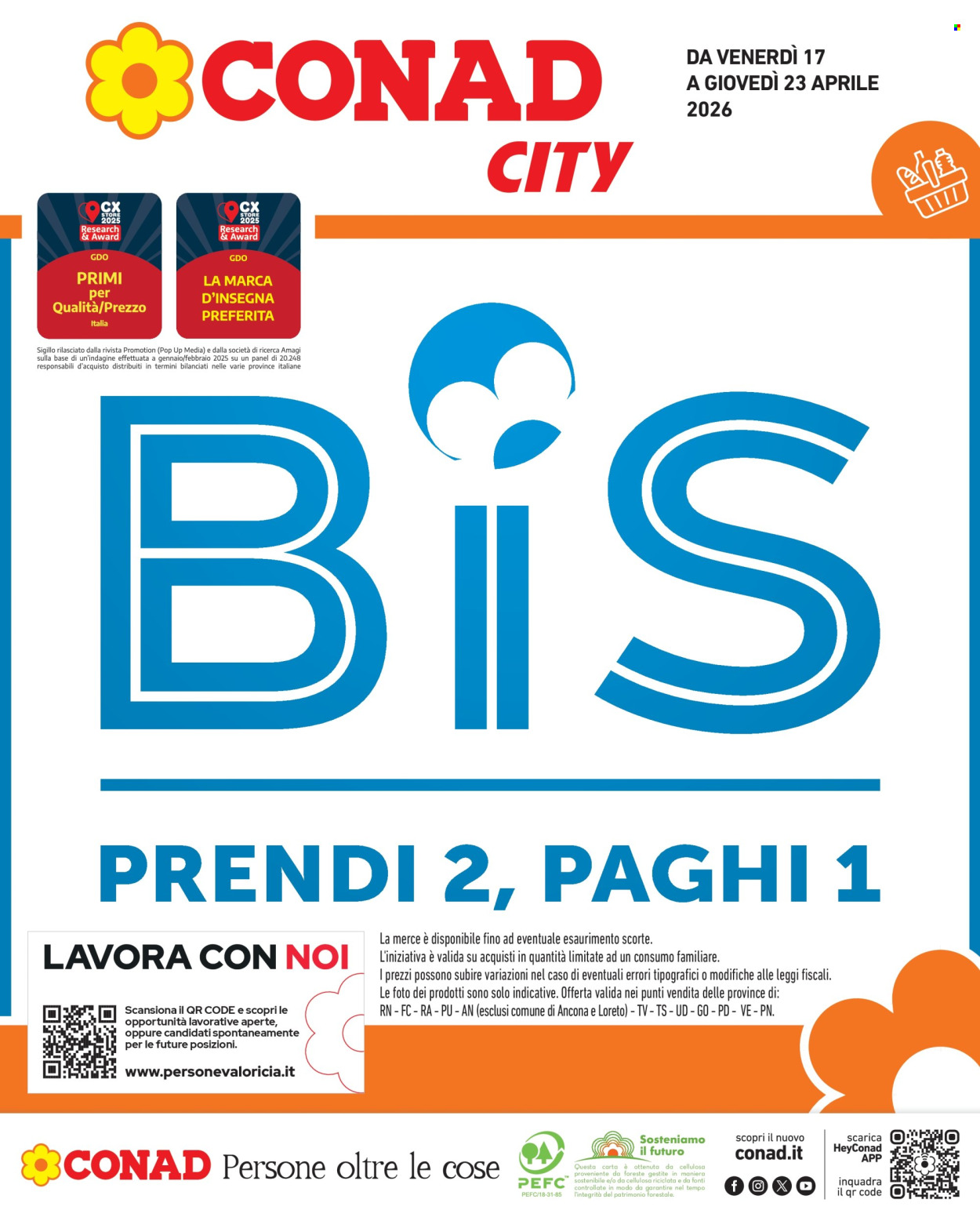 Volantino Conad City - 17/4/2026 - 23/4/2026. Pagina 1