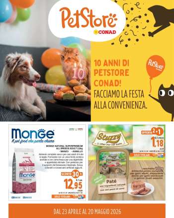 Volantino Pet Store Conad - 23/4/2026 - 20/5/2026.