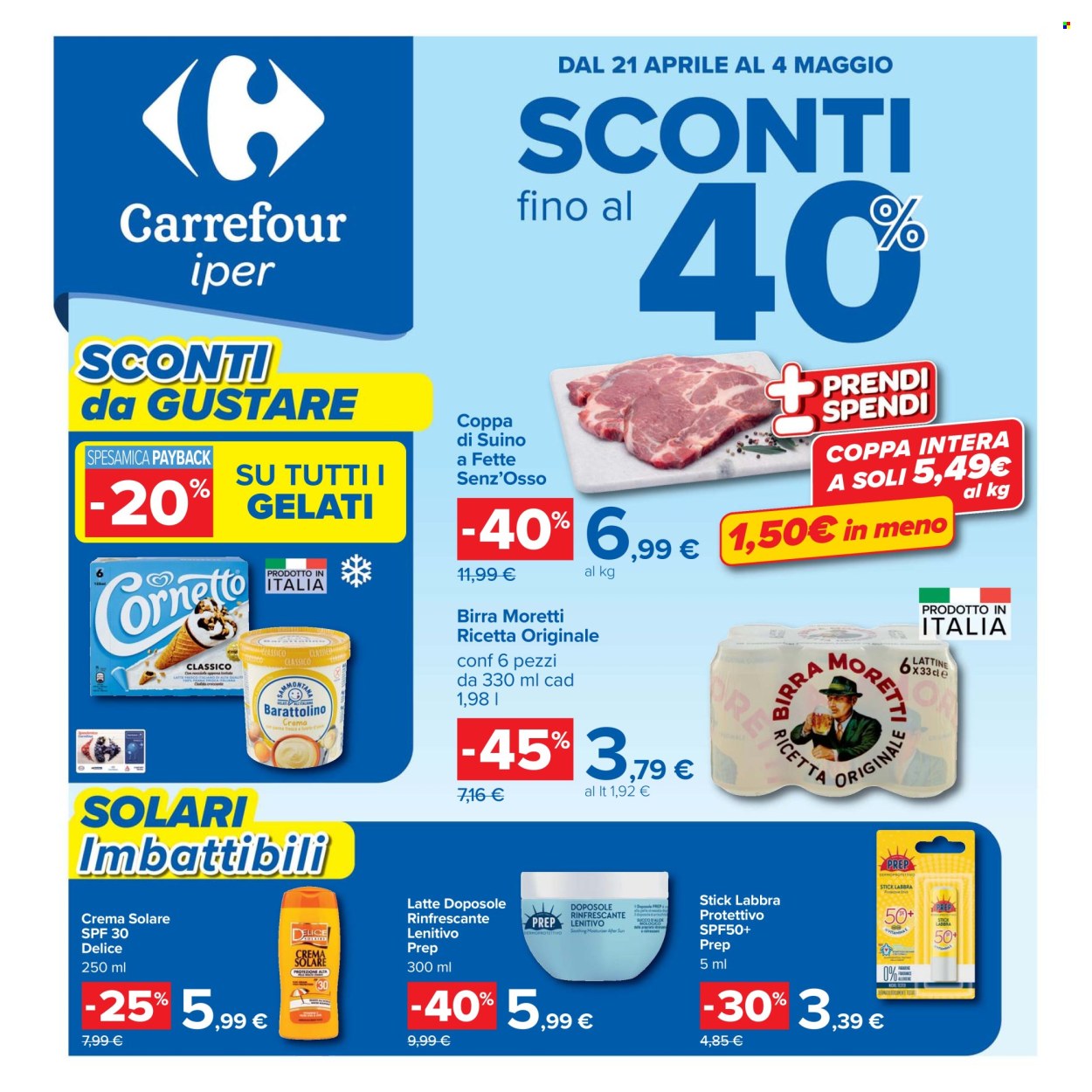 Volantino Carrefour - 21/4/2026 - 4/5/2026. Pagina 1