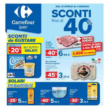 Volantino Carrefour - 21/4/2026 - 4/5/2026.
