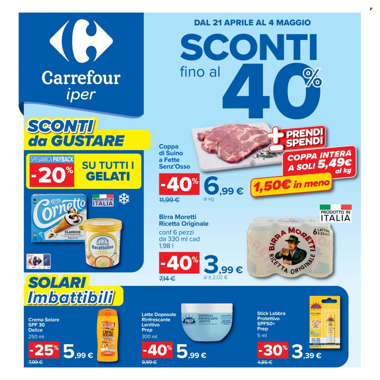 Volantino Carrefour - 21/4/2026 - 4/5/2026. Pagina 1