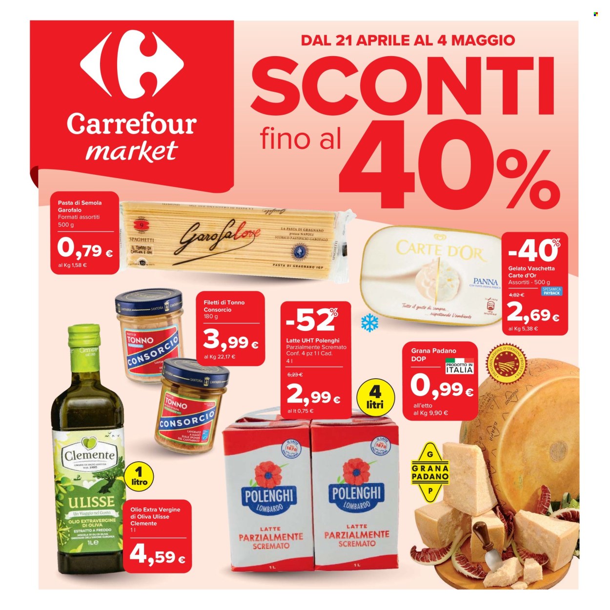 Volantino Carrefour - 21/4/2026 - 4/5/2026. Pagina 1