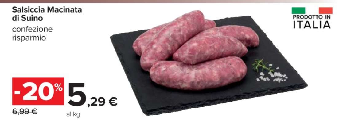 Salsiccia Macinata di Suino