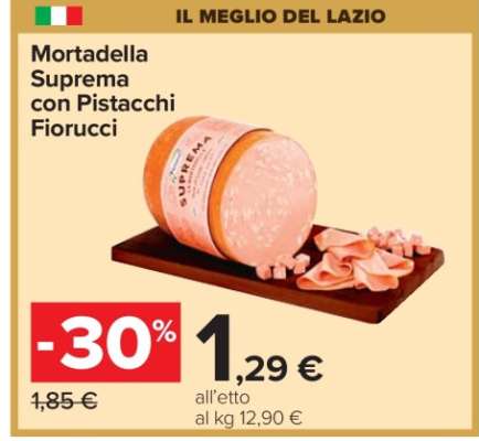 Mortadella Suprema con Pistacchi Fiorucci