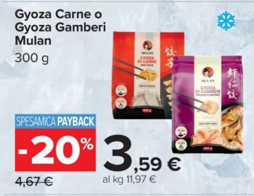 Gyoza Carne o Gyoza Gamberi Mulan