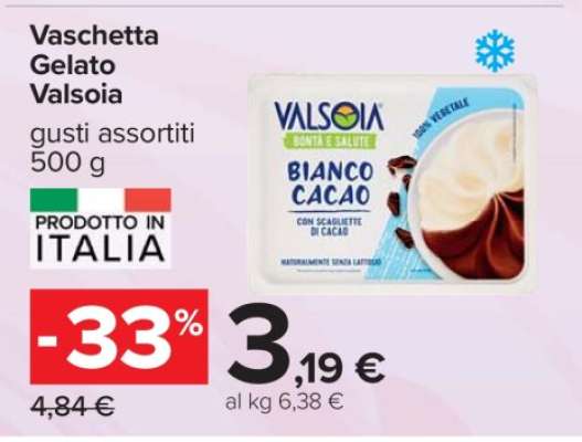 Vaschetta Gelato Valsoia