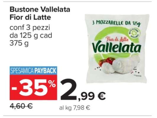 Bustone Vallelata Fior di Latte
