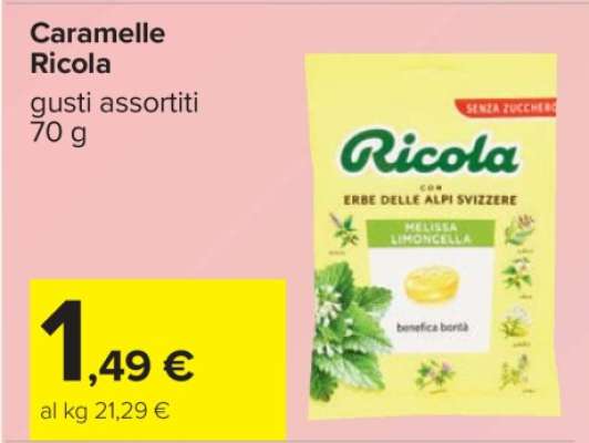 CARAMELLE RICOLA