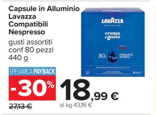 Capsule in Alluminio Lavazza Compatibili Nespresso