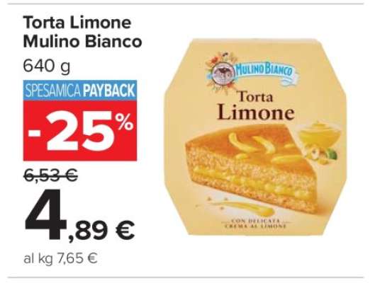 Torta Limone Mulino Bianco