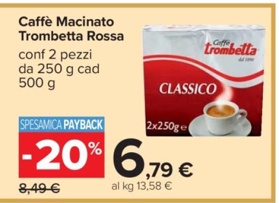 Caffè Macinato Trombetta Rossa