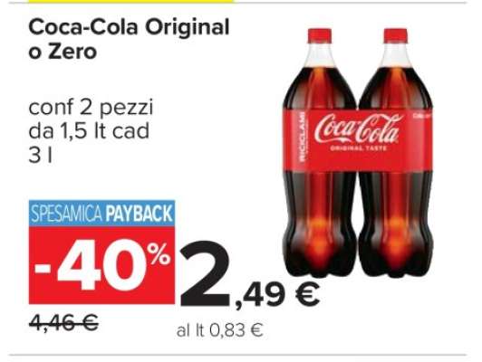 Coca-Cola Original o Zero