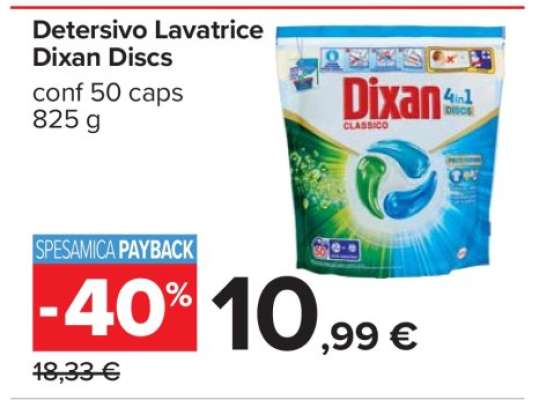 DETERSIVO LAVATRICE DIXAN DISCS