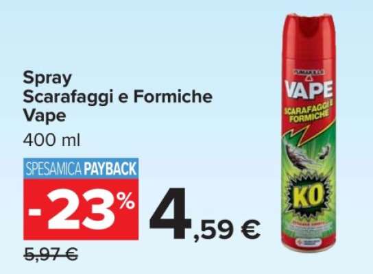 Spray Scarafaggi e Formiche Vape