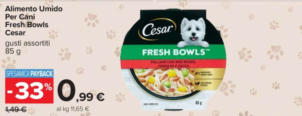 Alimento Umido Per Cani Fresh Bowls Cesar