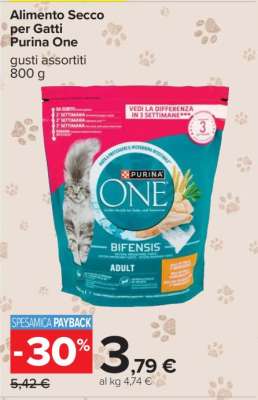 Alimento Secco per Gatti Purina One