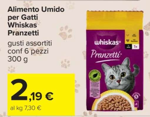 Alimento Umido per Gatti Whiskas Pranzetti