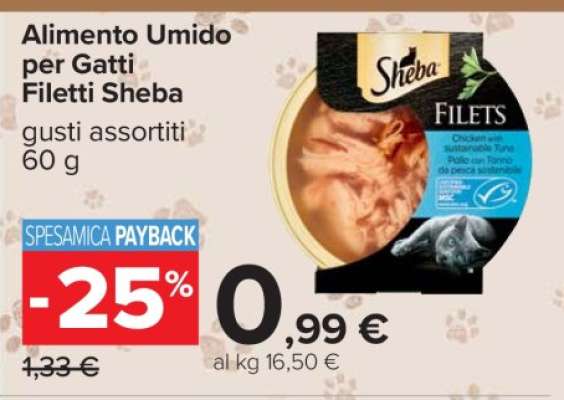 Alimento Umido per Gatti Filetti Sheba