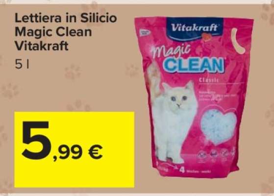 Lettiera in Silicio Magic Clean Vitakraft