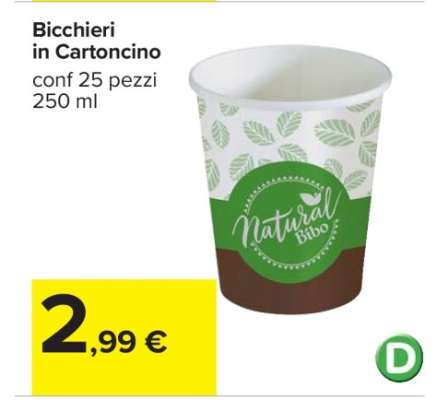 Bicchieri in Cartoncino